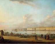 Mayr Johann Georg de View of the Winter Palace from Vasilyevsky Island - Hermitage